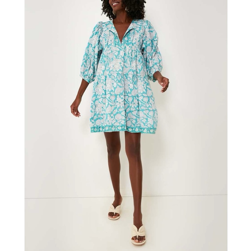MAREA Turquoise Casita Mini Dress - Picture 2 of 10